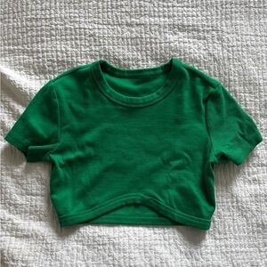 Green Cropped T-Shirt